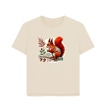 Oat Red Squirrel Oak Women's Relaxed-Fit T-Shirt