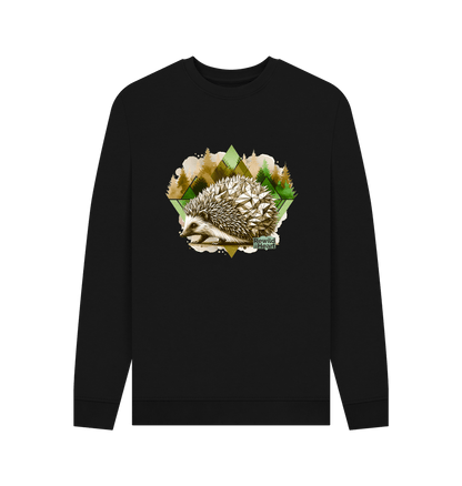 Black Printed Sweater Front