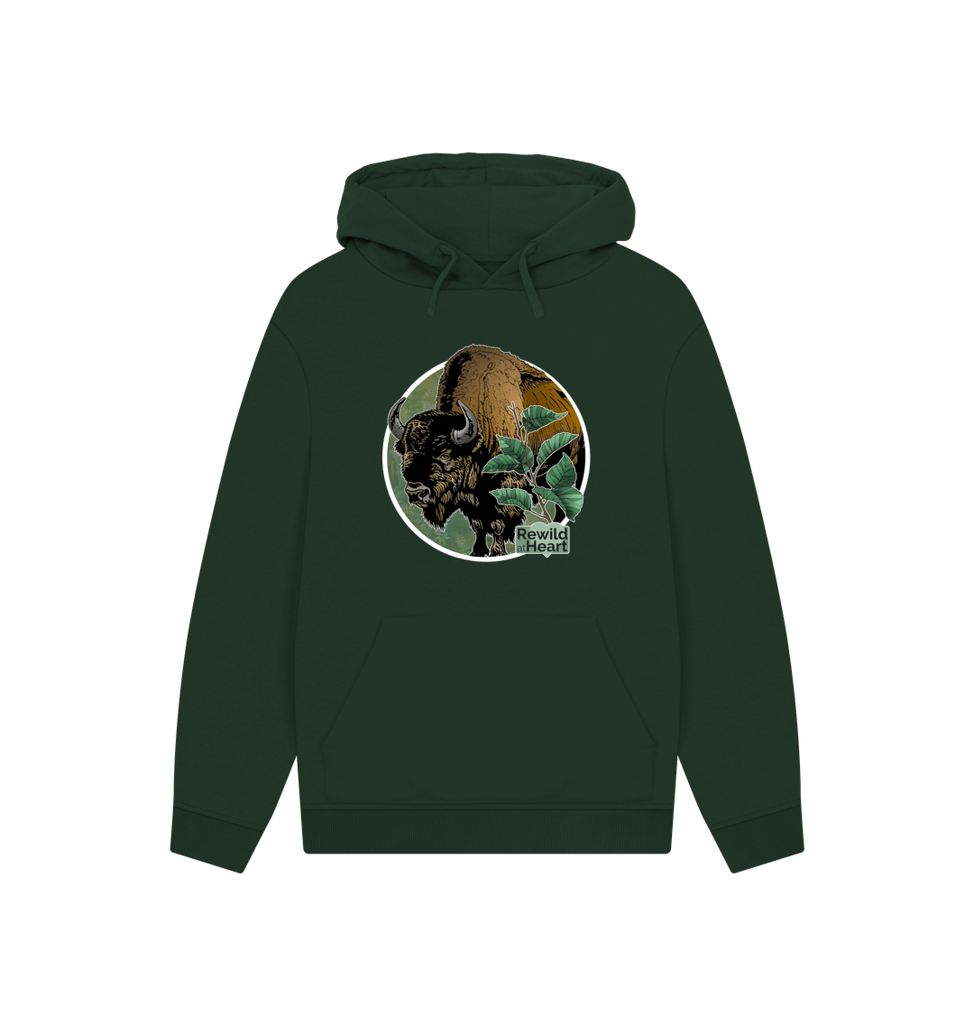 Evergreen Bison Woodland Hoodie