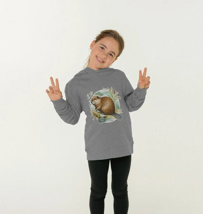 Beaver Riverbank Kids Hoodie