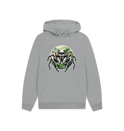 Athletic Grey Wild Jumping Spider Hoodie