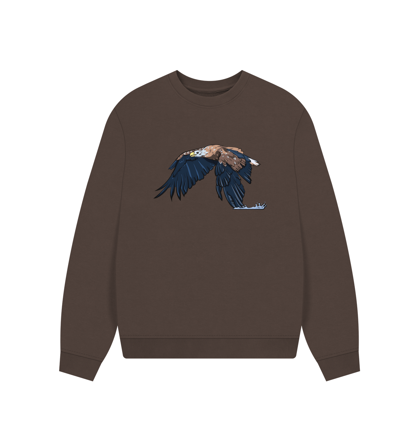 Chocolate Printed Sweater Front