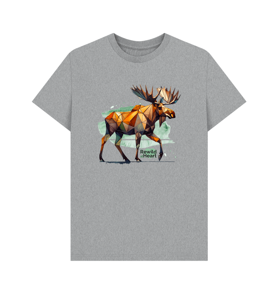 Athletic Grey Mighty Moose Mosaic Men's T-Shirt