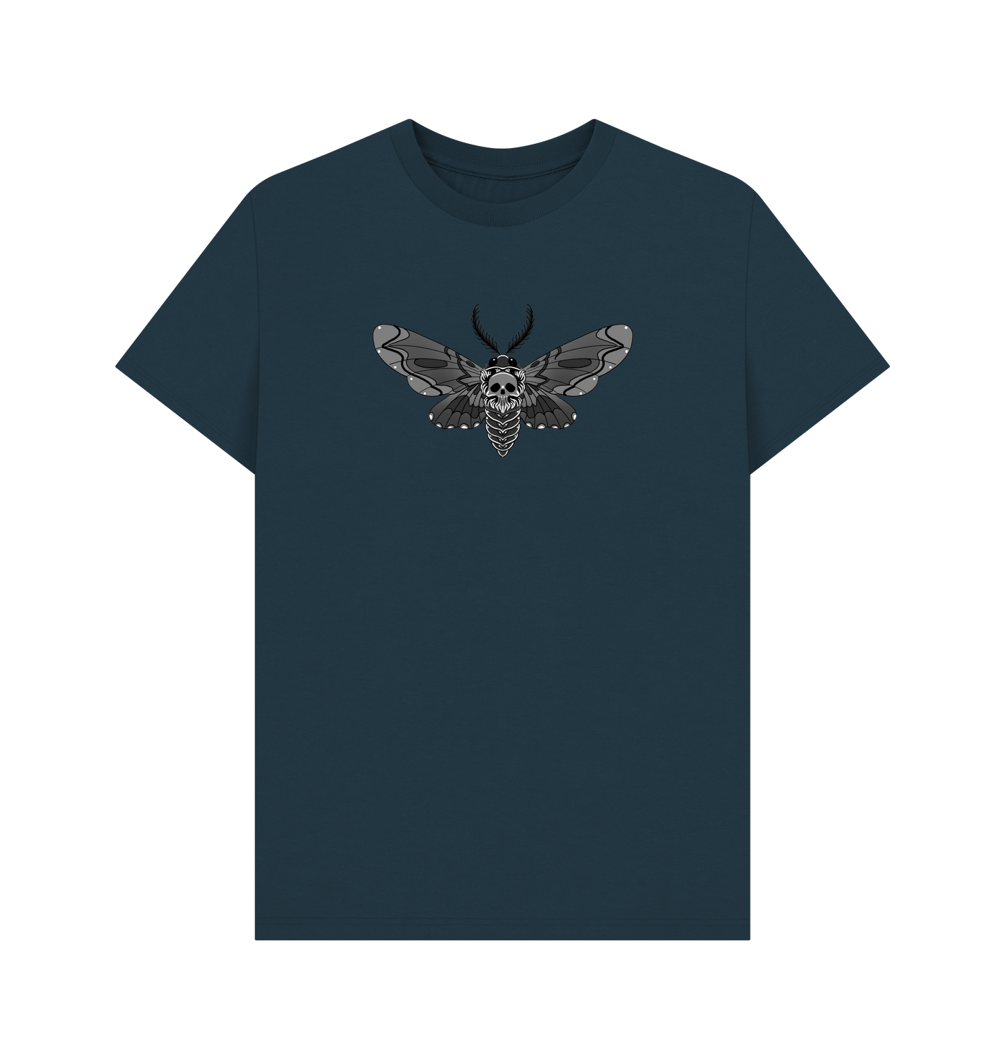 Denim Blue Printed T-shirt Front