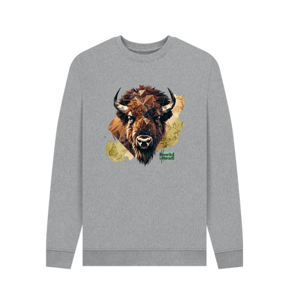 Light Heather Printed Sweater Front