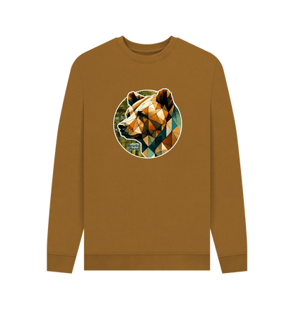 Brown Brown Bear Forest Men's Sweater