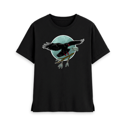 Black Printed T-shirt Front