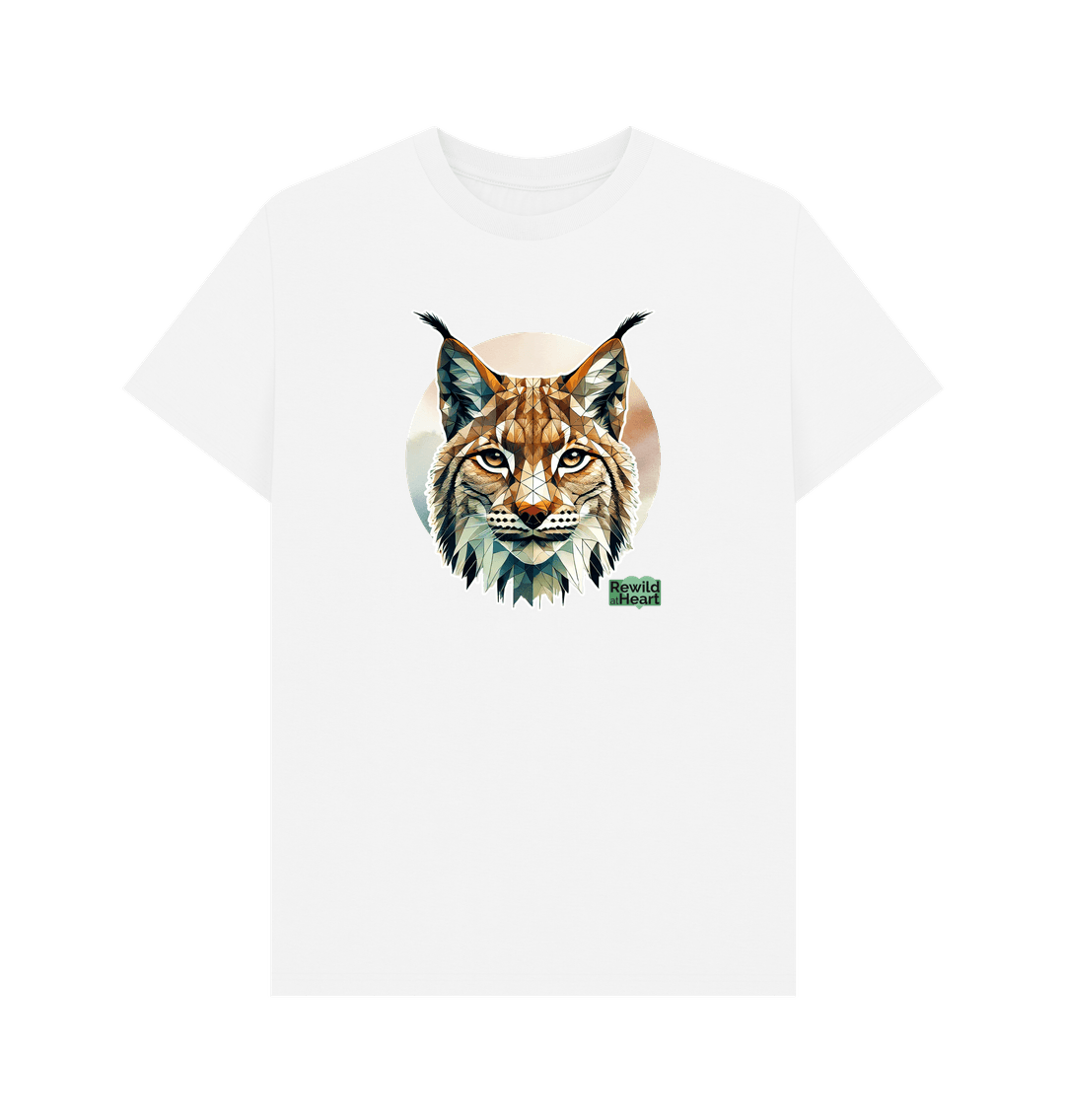 White Primal Lynx Men's T-Shirt