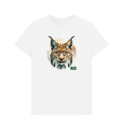 White Primal Lynx Men's T-Shirt