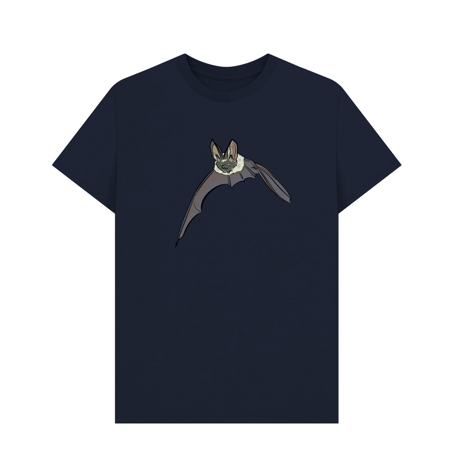 Navy Blue Printed T-shirt Front