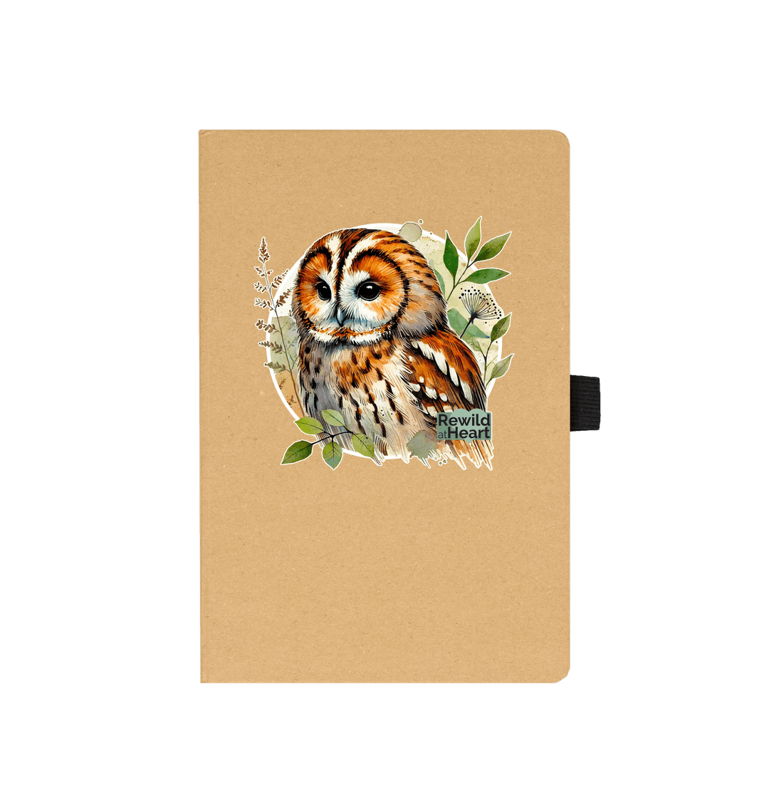 Kraft Tawny Owl Forest Notepad