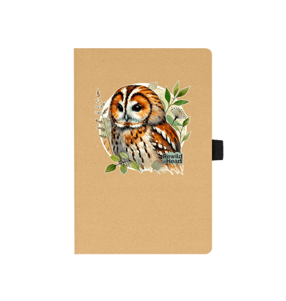 Kraft Tawny Owl Forest Notepad