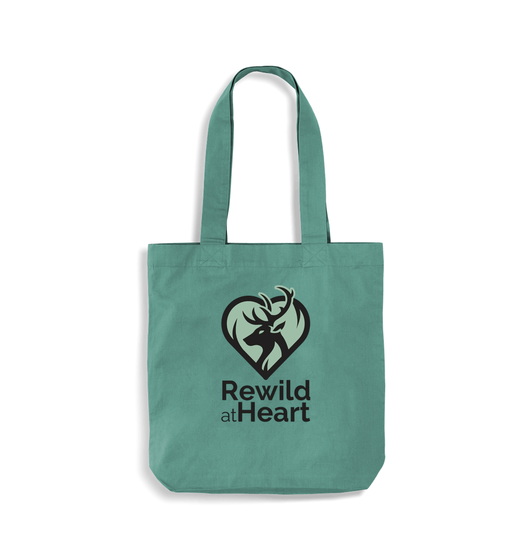 Sage Green Rewild at Heart Organic Bag for Life