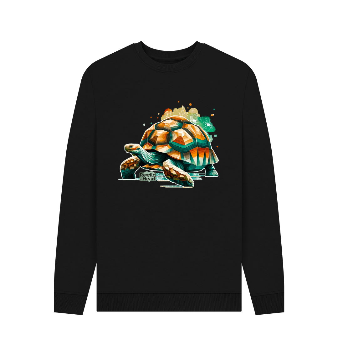 Black Giant Tortoise Wildflower Men's Sweater