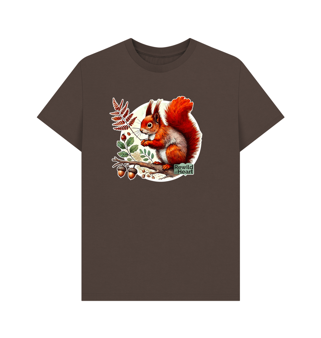 Chocolate Red Squirrel Oak Men's T-Shirt