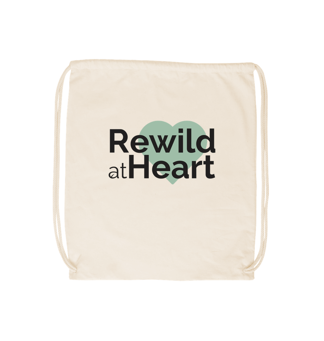 Natural Rewild at Heart Drawstring Bag