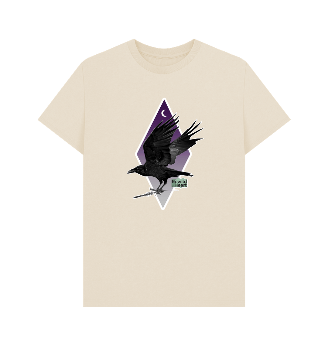 Oat Raven Moon Crescent Men's T-Shirt