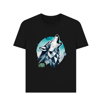 Black Primal Wolf Howl Women's Classic T-Shirt