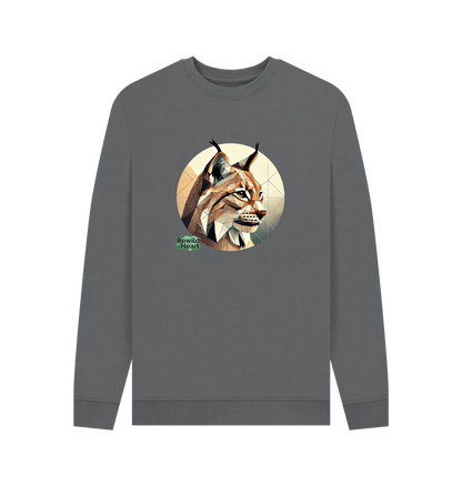 Slate Grey Printed Sweater Front