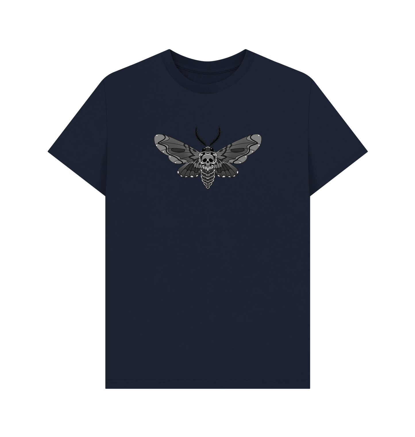 Navy Blue Printed T-shirt Front