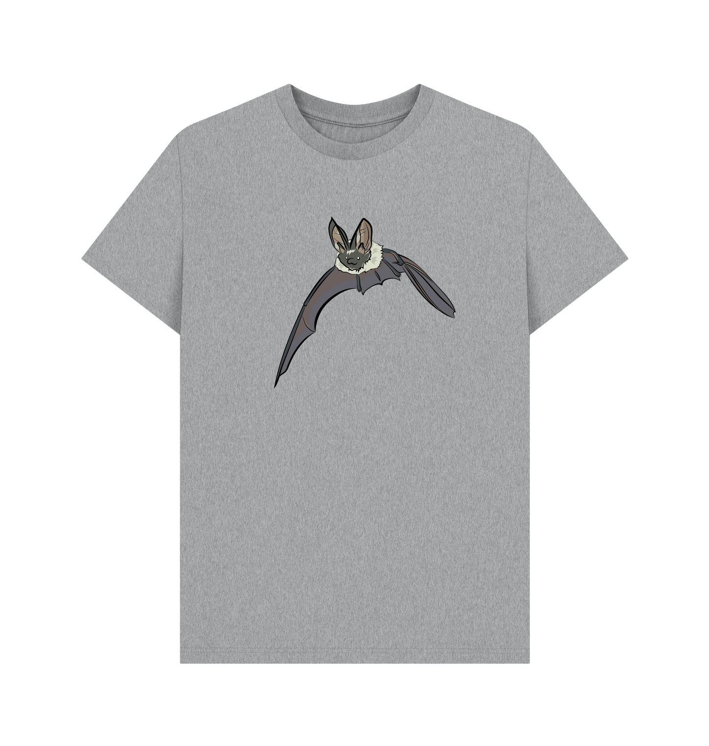 Athletic Grey Printed T-shirt Front