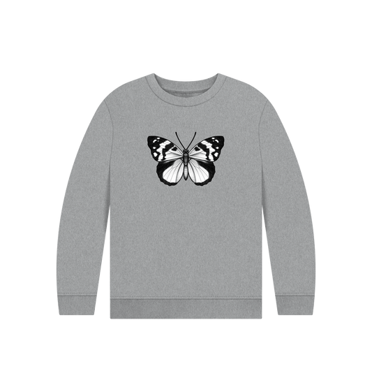 Athletic Grey Printed Kids Jumper Front