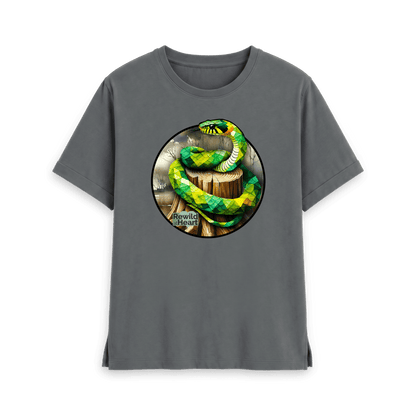 Slate Grey Printed T-shirt Front