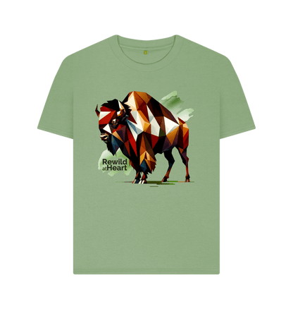 Sage European Bison | Women's Classic Tee