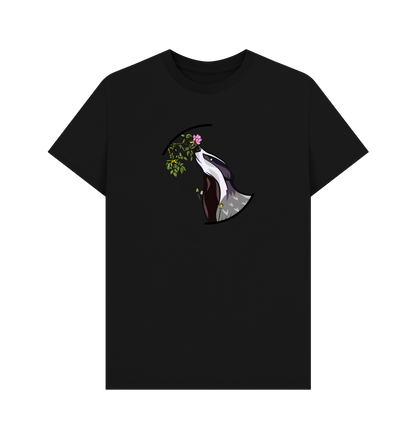 Black Printed T-shirt Front
