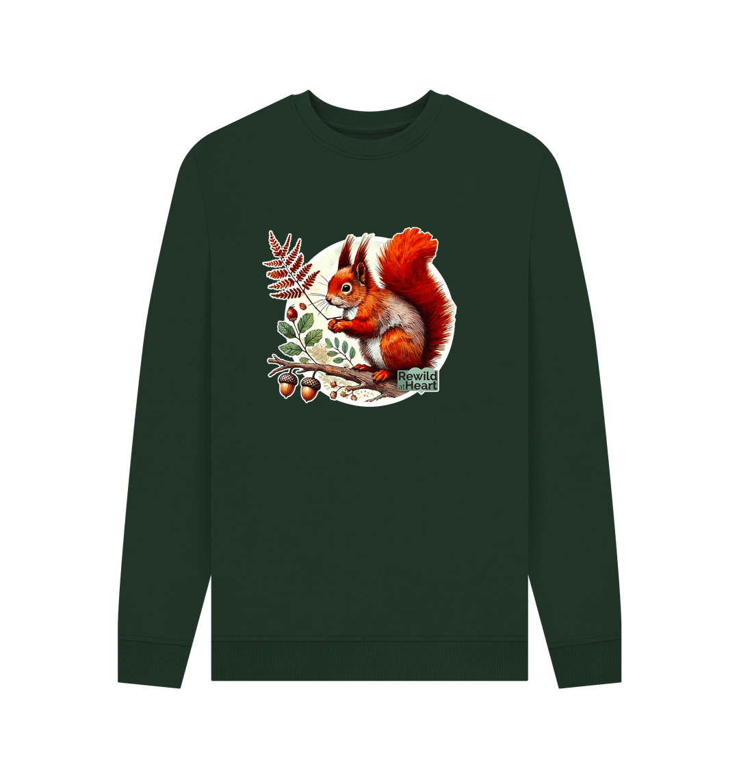 Evergreen Red Squirrel Oak Men's Sweater