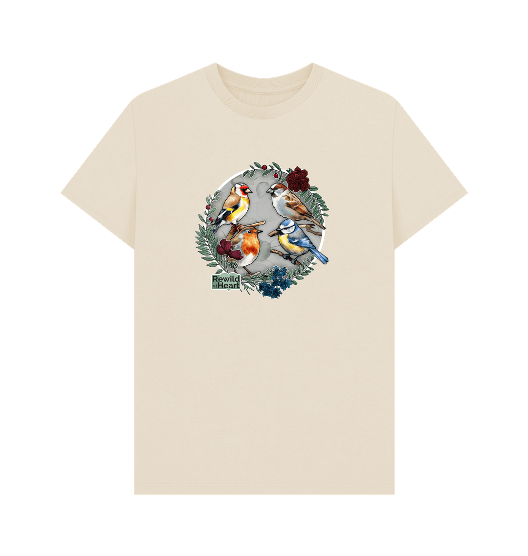 Oat British Songbird Wreath Men's T-Shirt