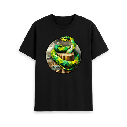 Black Printed T-shirt Front