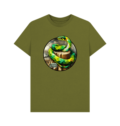 Moss Green Grass Snake Marsh Men's T-Shirt