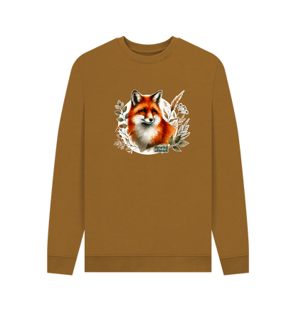 Brown Woodland Fox Men's Sweater