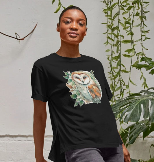 Barn Owl Woodland Women's Relaxed-Fit T-Shirt