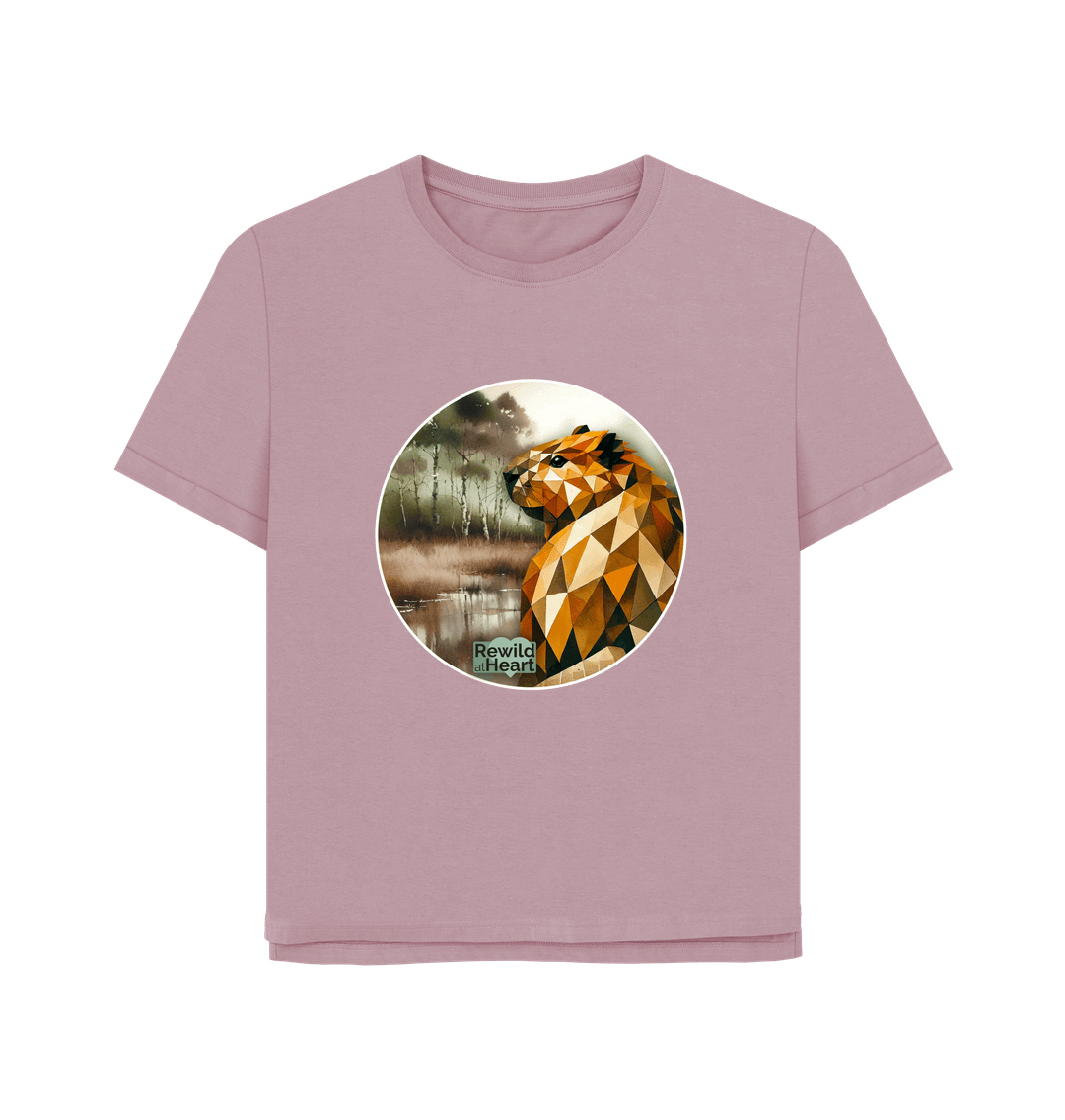 Mauve Beaver Wetland Women's Relaxed-Fit T-Shirt