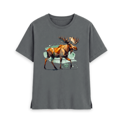 Slate Grey Printed T-shirt Front