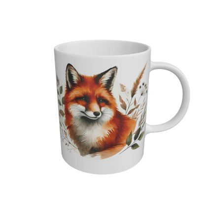 White Woodland Fox Mug