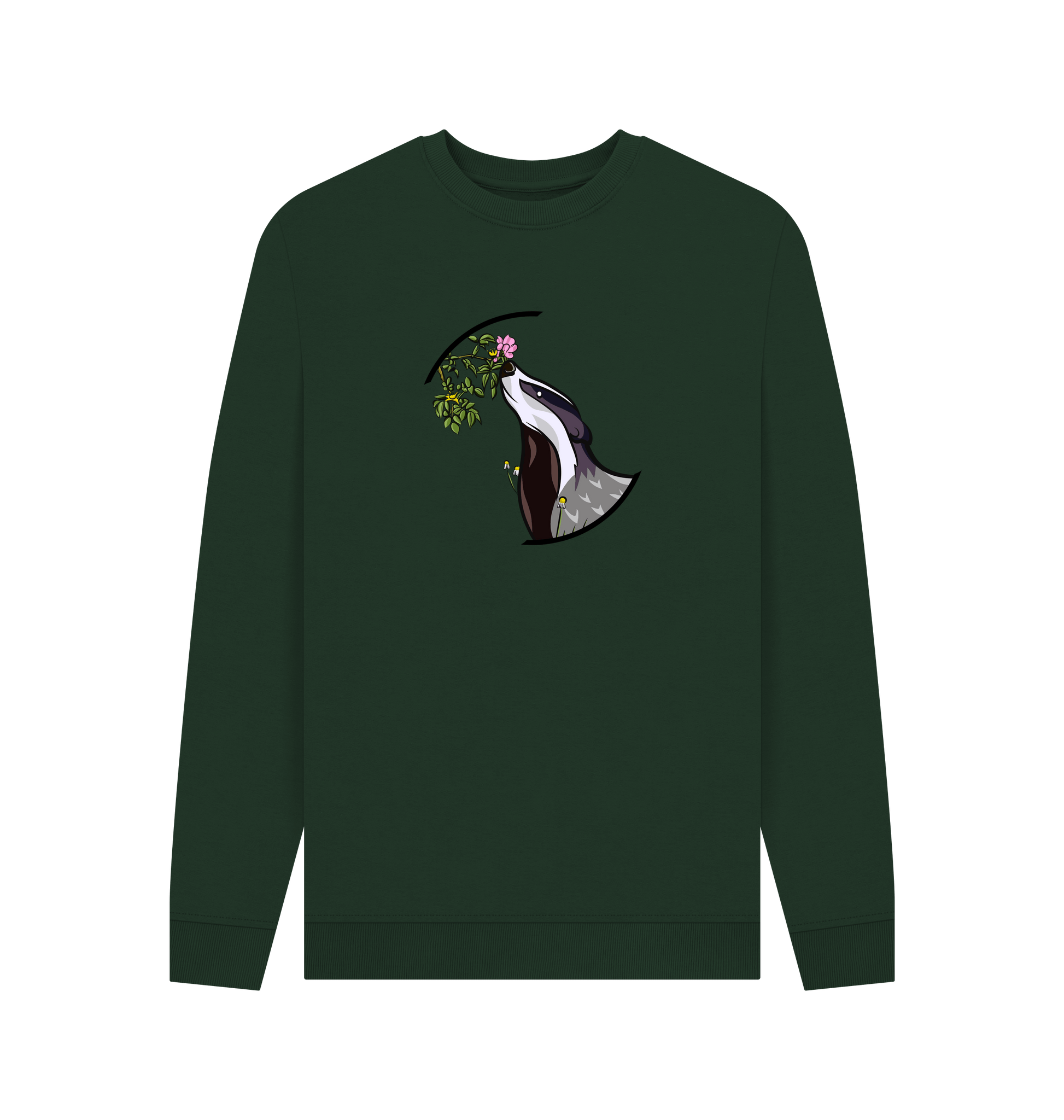 Evergreen Printed Sweater Front