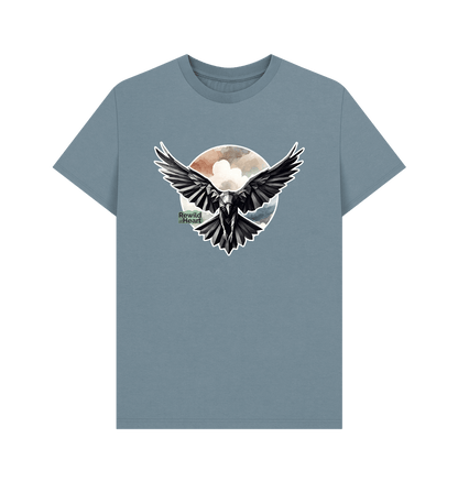 Stone Blue Raven Flight Men's T-Shirt