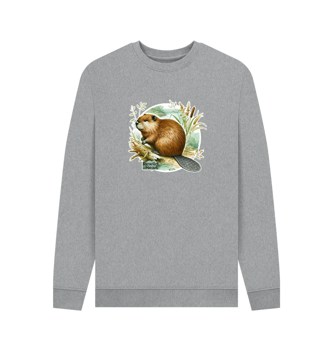 Light Heather Printed Sweater Front
