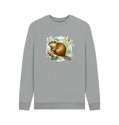 Light Heather Printed Sweater Front