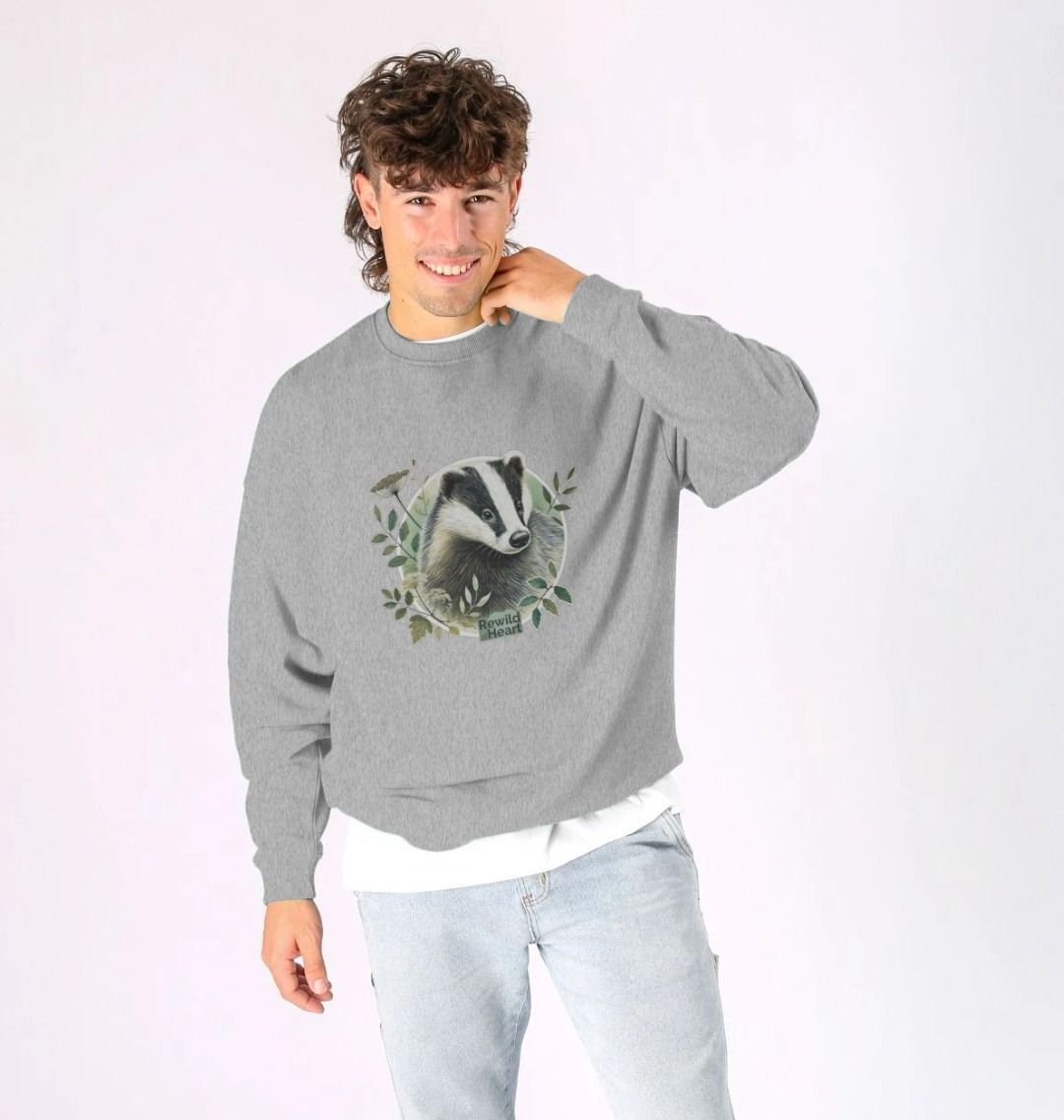 Badger Spirit Men's Oversized Sweater