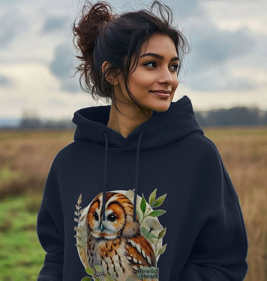 Tawny Owl Forest Hoodie