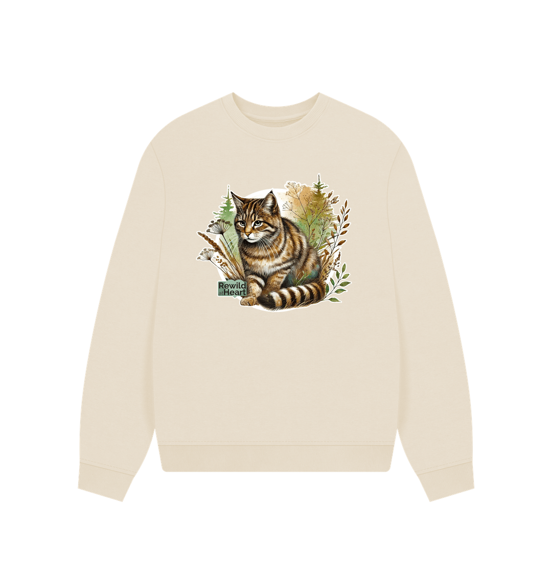 Oat Wildcat Wilderness Women's Oversized Jumper