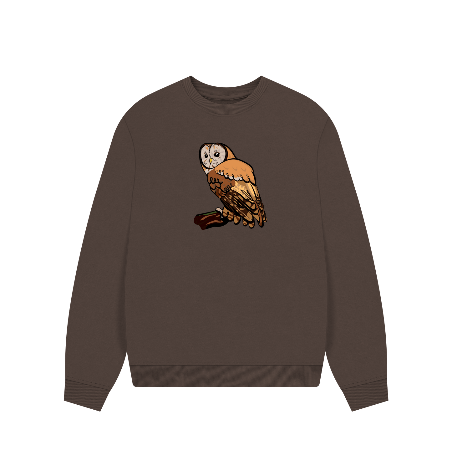 Chocolate Printed Sweater Front