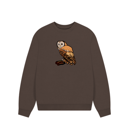 Chocolate Printed Sweater Front