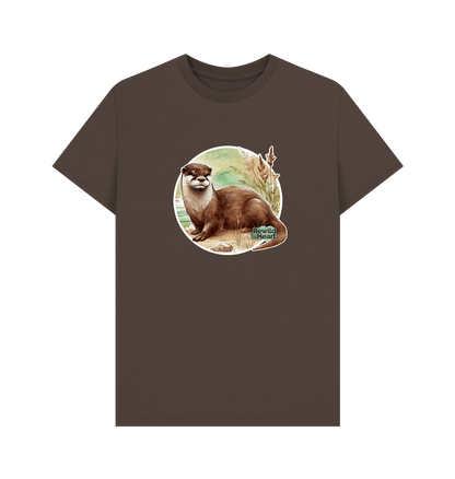 Chocolate Riverside Otter Men's T-Shirt