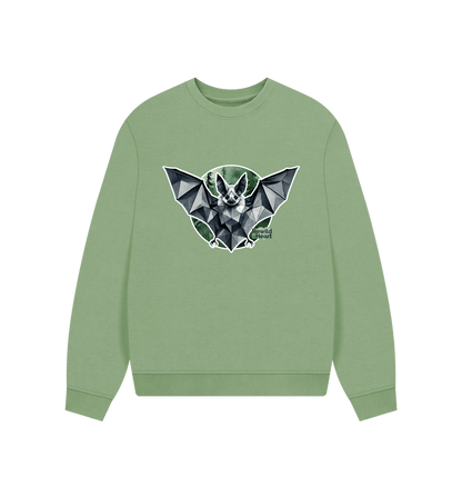 Sage Grey Long-Eared Bat Women's Oversized Jumper