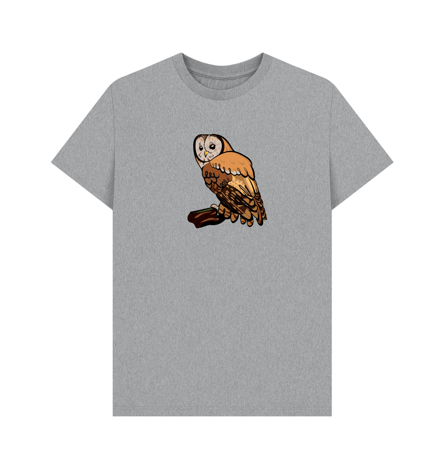Athletic Grey Printed T-shirt Front